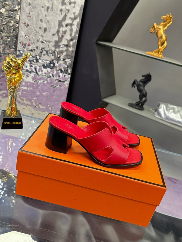 HM Sandal 90mm Red Rose in Cowhide 757944