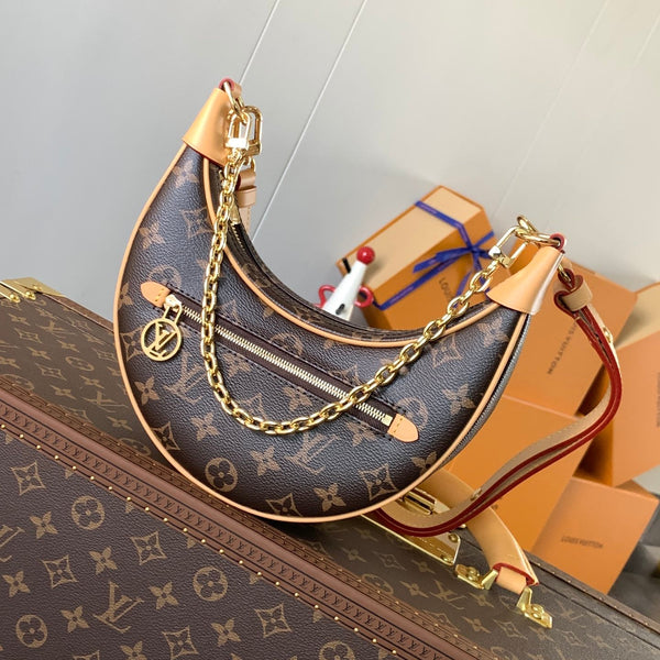 LV Loop Baguette Bag 23cm Brown in Cowhide 286672