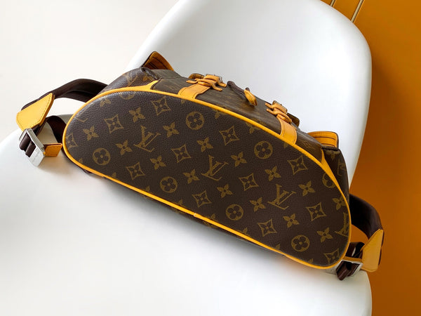 LV Christopher Backpack Brown Yellow in Monogram Canvas 286766