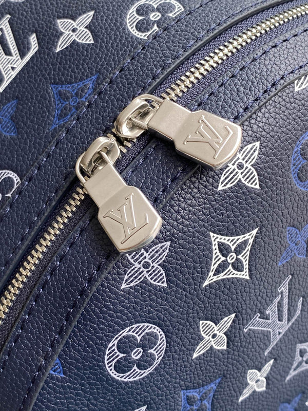 LV Discovery Backpack Dark Blue in Monogram coated Canvas 287119