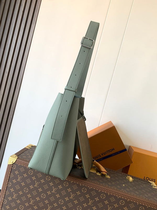 LV Verso Hobo Bag 33cm Sage Green in Calfskin 287233