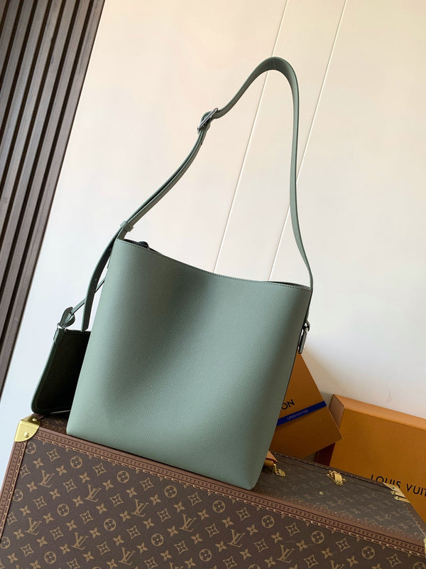 LV Verso Hobo Bag 33cm Sage Green in Calfskin 287233