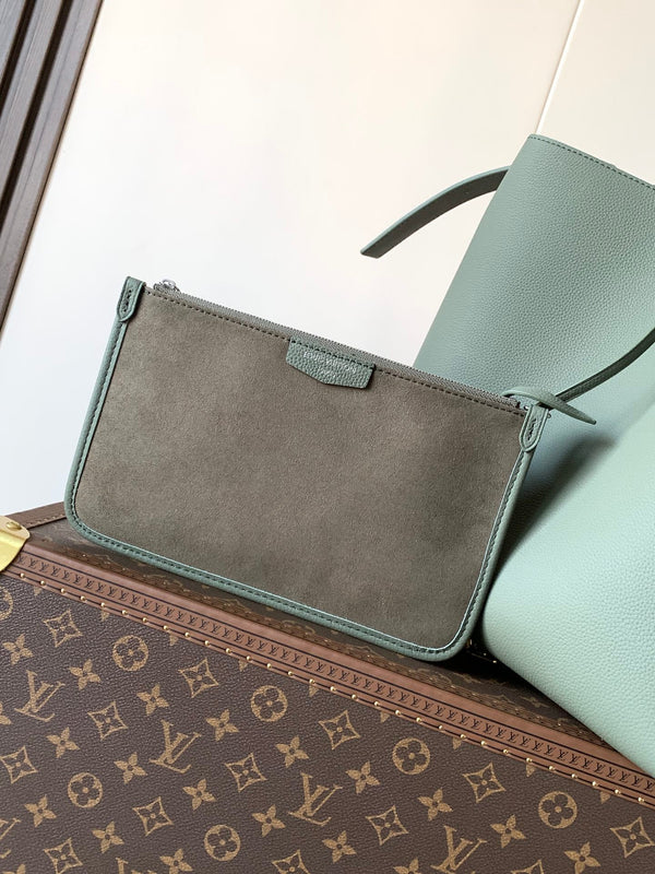 LV Verso Hobo Bag 33cm Sage Green in Calfskin 287233