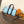 LV Keepall 25 Bandoulière Handbag Blue in Monogram coated Canvas 287216