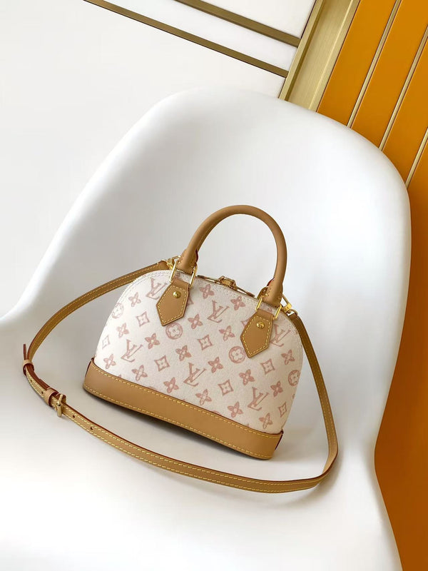 LV Alma BB Handbag 23.5cm Beige in Monogram Canvas 287214