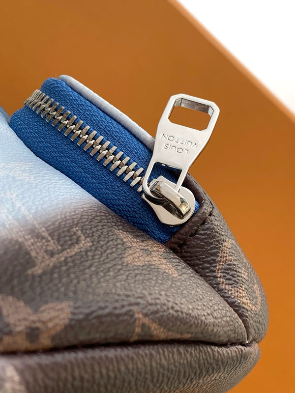 LV Rush Bumbag 30cm Gradient Blue in Monogram Shadow Cowhide leather 287015
