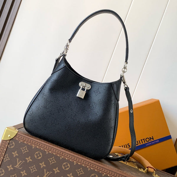 LV All Around PM Bag 25cm Black in Calfskin 287033