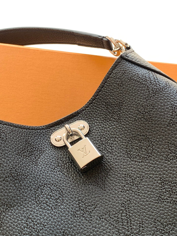 LV All Around PM Bag 25cm Black in Calfskin 287033
