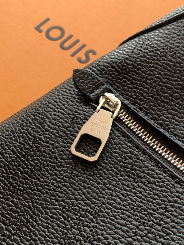 LV All Around PM Bag 25cm Black in Calfskin 287033