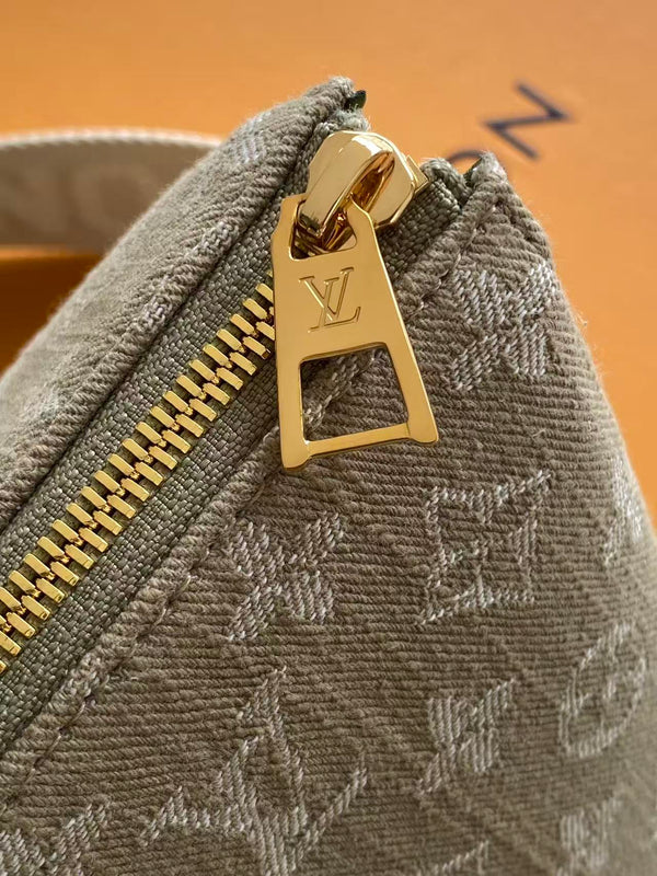 LV Coussin Bag 26 Greige in Cotton Denim 287007
