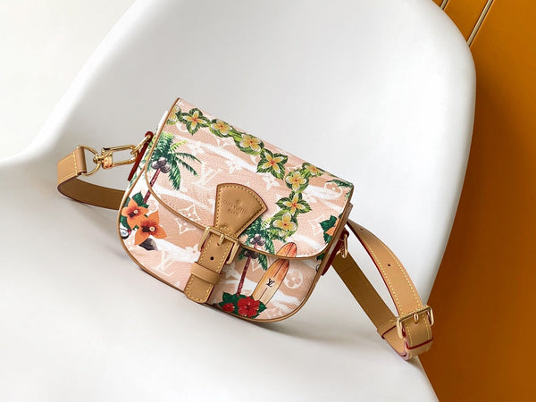 LV Montsouris Bag 20cm Pink in Monogram Surfin' coated Canvas 286944