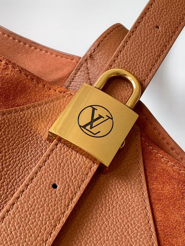 LV Low Key Hobo Bag 35 Brown in Smooth Cowhide 286847
