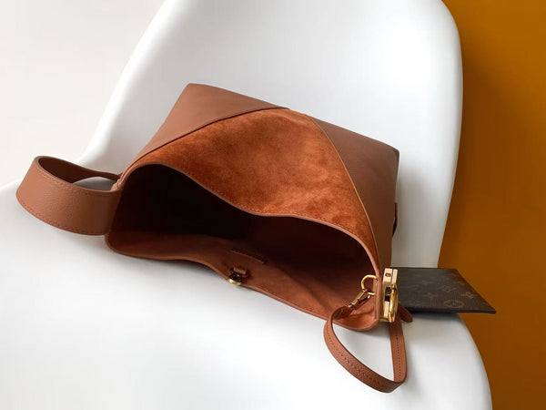 LV Low Key Hobo Bag 35 Brown in Smooth Cowhide 286847
