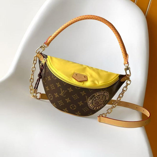 LV Paris À Vélo Bag 30 Brown Yellow in Monogram Canvas 286809