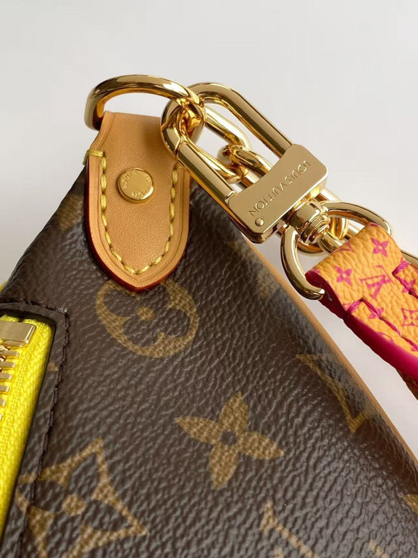 LV Paris À Vélo Bag 30 Brown Yellow in Monogram Canvas 286809