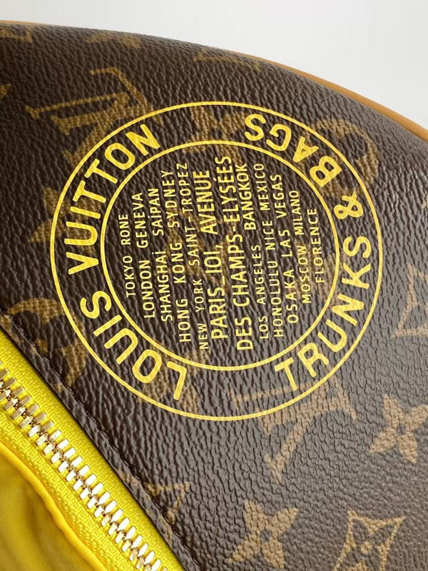 LV Paris À Vélo Bag 30 Brown Yellow in Monogram Canvas 286809