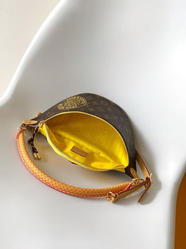 LV Paris À Vélo Bag 30 Brown Yellow in Monogram Canvas 286809
