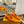 LV Slingback Heel 50mm Orange in Patent Leather 769028