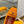 LV Slingback Heel 50mm Orange in Patent Leather 769028