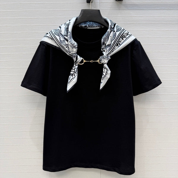 HM T-shirt Black in Cotton 381538