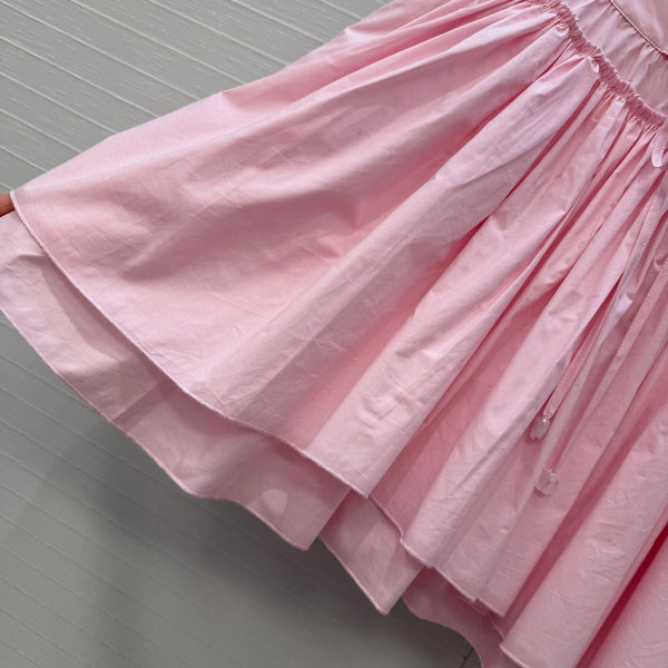 Loew Tiered Tulle Skirt Pink in Cotton 381558