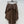 Loew Irregular Pleated Puffy Skirt Brown in Cotton 381523