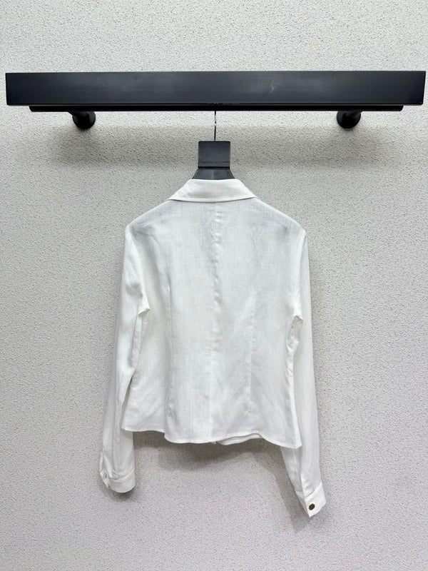 LV Shirt Set White in Linen 382415
