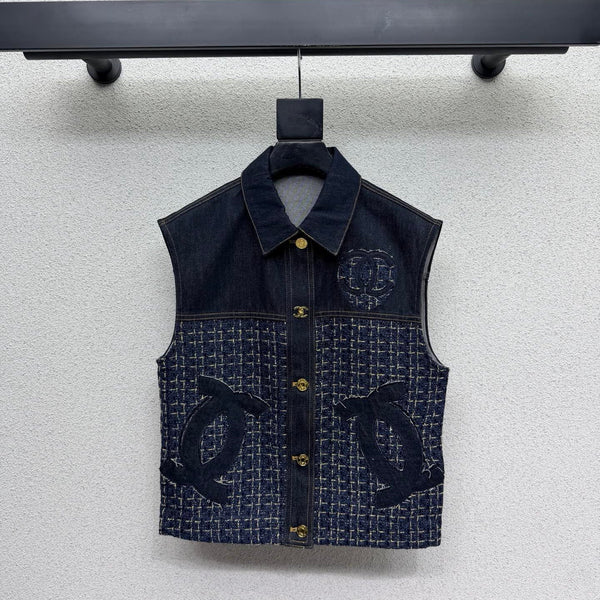 CC Vest Blue in Cotton  386147