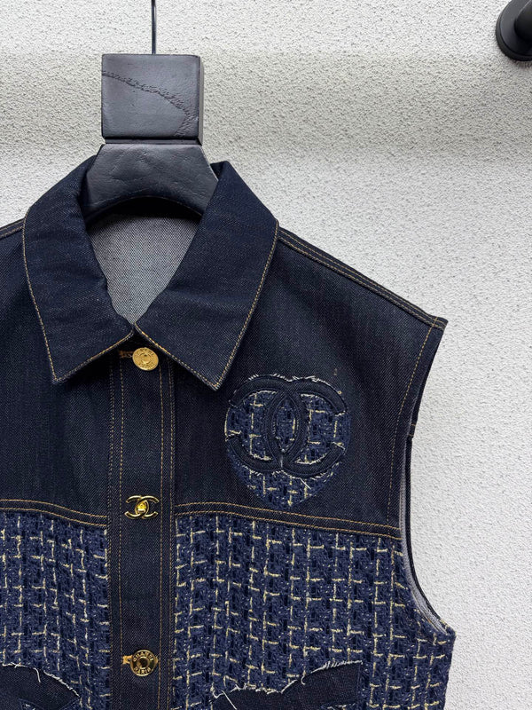 CC Vest Blue in Cotton  386147