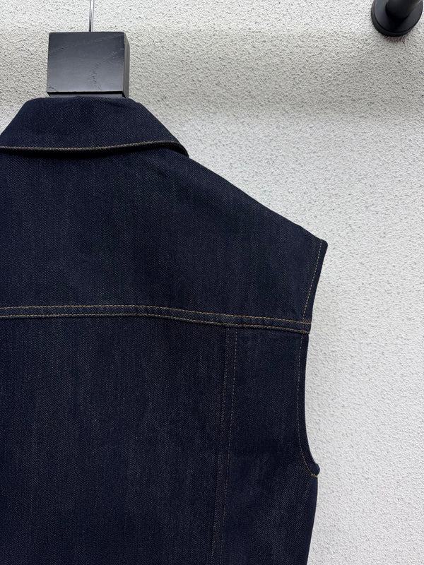 CC Vest Blue in Cotton  386147