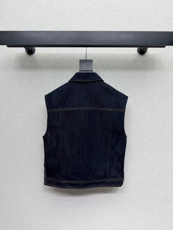 CC Vest Blue in Cotton  386147