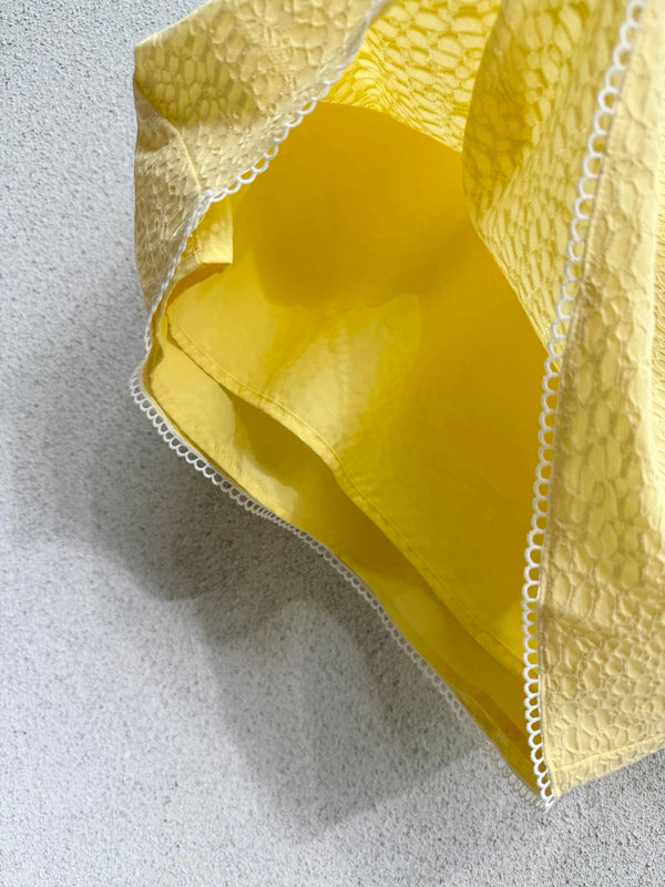 Miu Sleeveless Top Set Yellow in Polyester 386139