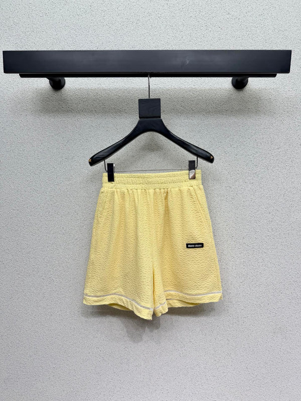 Miu Sleeveless Top Set Yellow in Polyester 386139