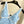 CC Striped Floral One-Piece Swimsuit in Blue White 289860