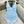 CC Striped Floral One-Piece Swimsuit in Blue White 289860
