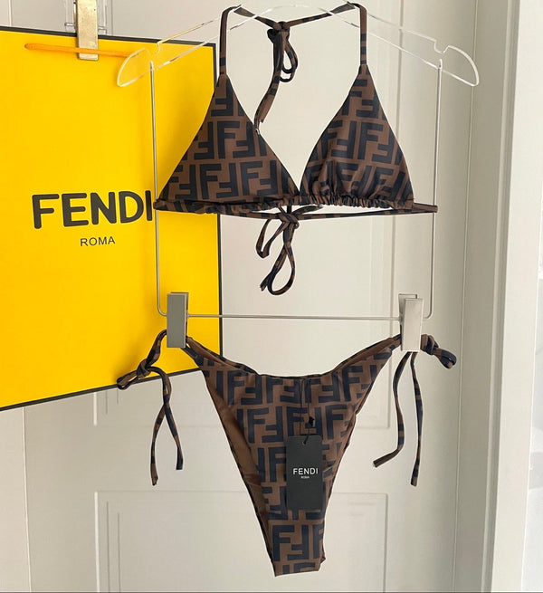 Maillot de bain FF Polyamide marron et noir 180513