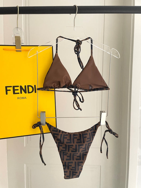 Maillot de bain FF Polyamide marron et noir 180513