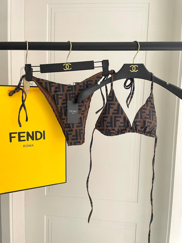 Maillot de bain FF Polyamide marron et noir 180513