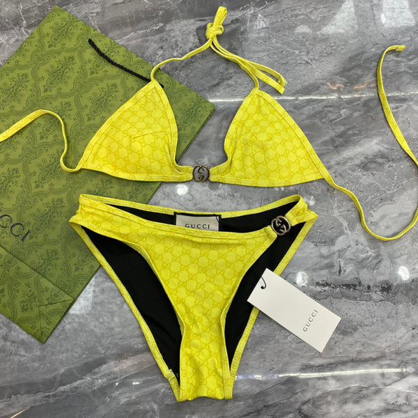 GG 26s Swimsuit Lime Yellow Polyamide 243579