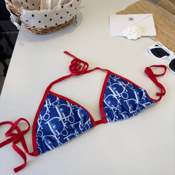 CD 26s Two-Piece Bikini Blue Red in Polyamide 243555