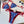 CD 26s Two-Piece Bikini Blue Red in Polyamide 243555