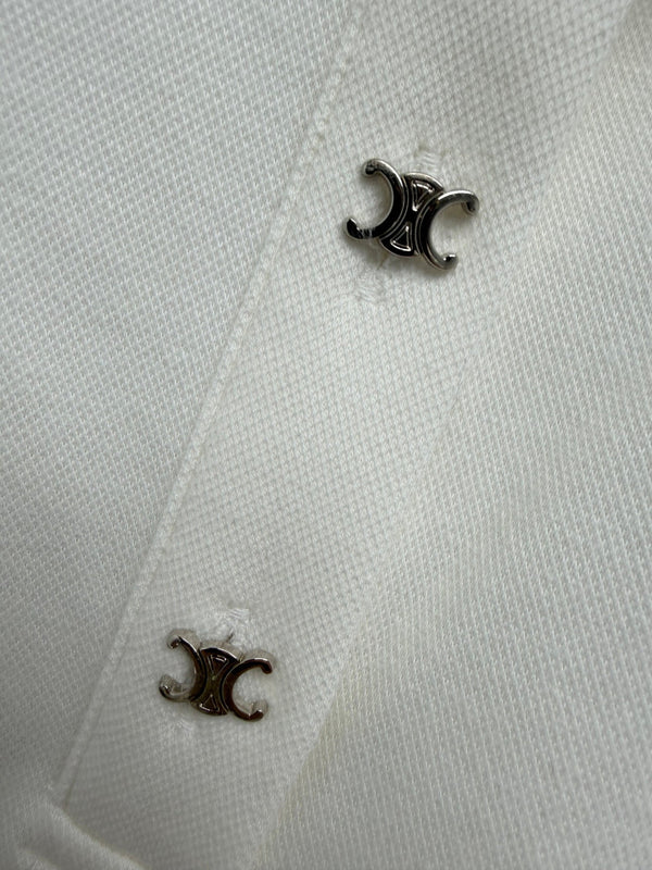 CL 26 Polo Dress White in Cotton 386640