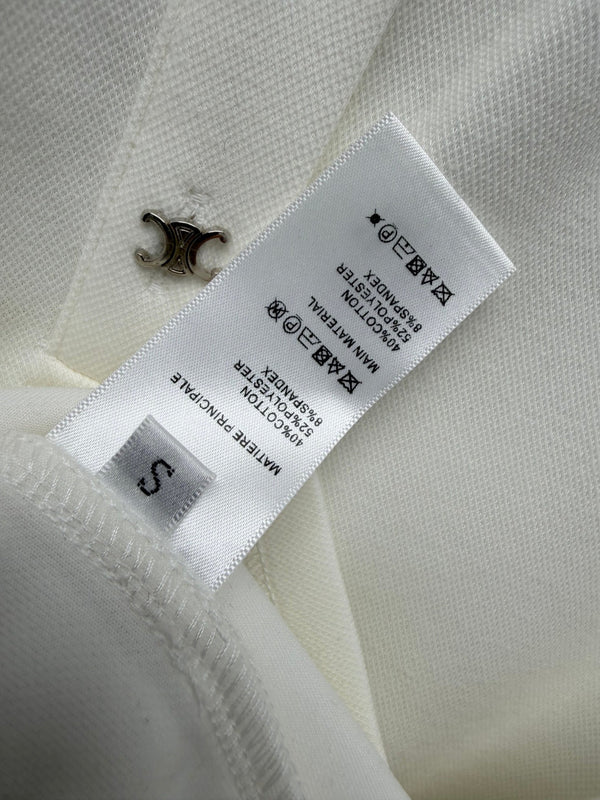 CL 26 Polo Dress White in Cotton 386640