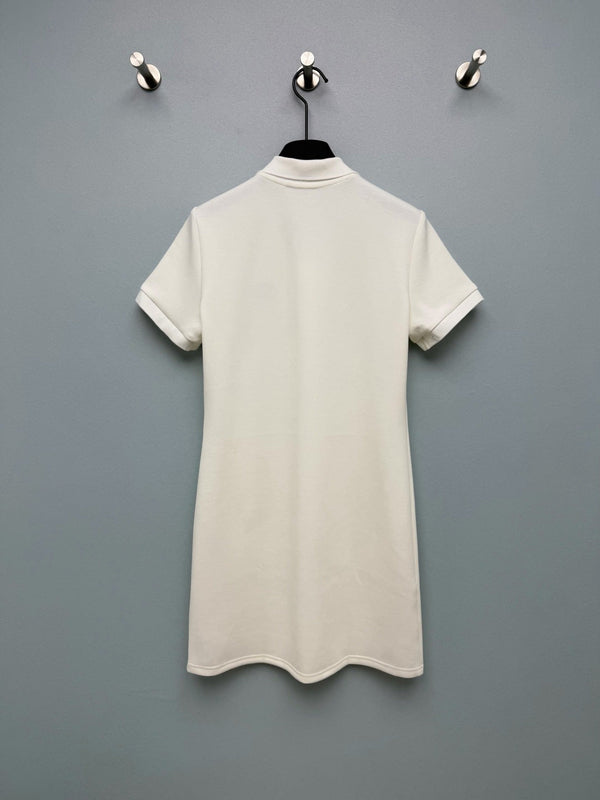 CL 26 Polo Dress White in Cotton 386640