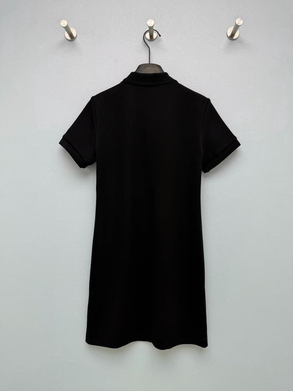 CL 26 Polo Dress Black in Cotton 386639
