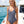 CD One-Piece Bikini Blue Navy in Polyamide 241829