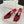 Jimmy Rhinestone Toe High-Heeled 10 Sandals Red in Lace Metallic 803385