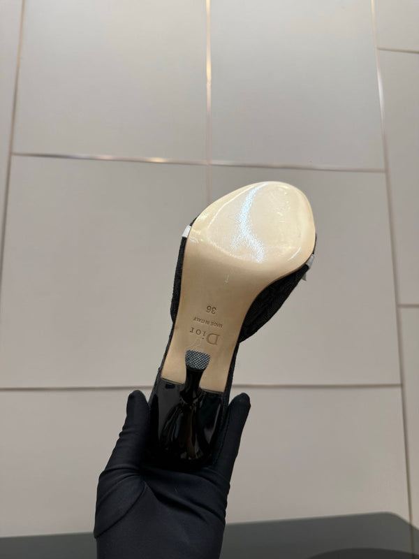 CD 26 Mule Heels 85 Black in Fabric 803243
