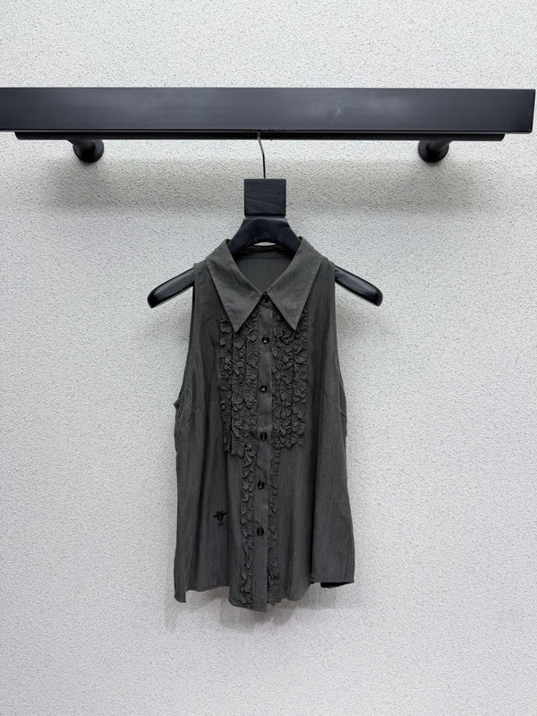 CD Bee Sleeveless Shirt Set Gray in Cupro 388336