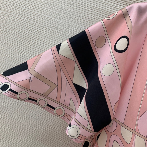 Pucci Cape Blouse Pink in Cotton 380154